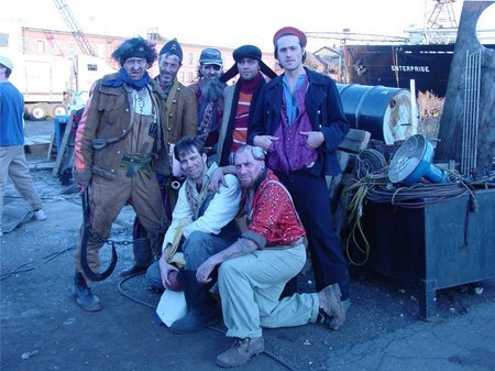 OFF-HOUR CAST PICTURE ( at REDHOOK set) Claude Laniado(left Walter Krochmal Martin Pfefferkorn Adrian Grenier Jonathan Davidson(right) 2nd Row Ethan Marunas(left) Herbie Dishman(right) Photo credit: Martina Struck