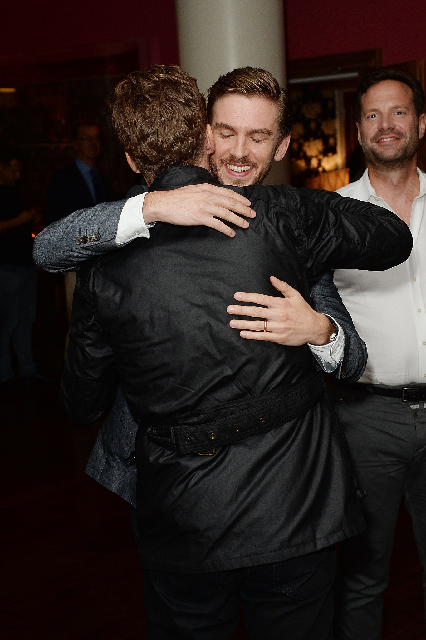 Benedict Cumberbatch and Dan Stevens at event of The Guest (2014)