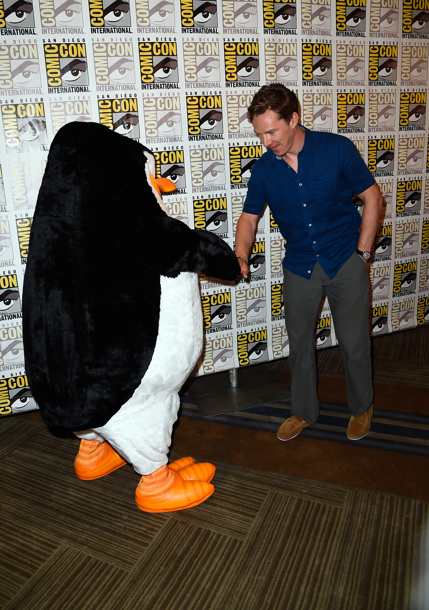 Benedict Cumberbatch at event of Penguins of Madagascar (2014)
