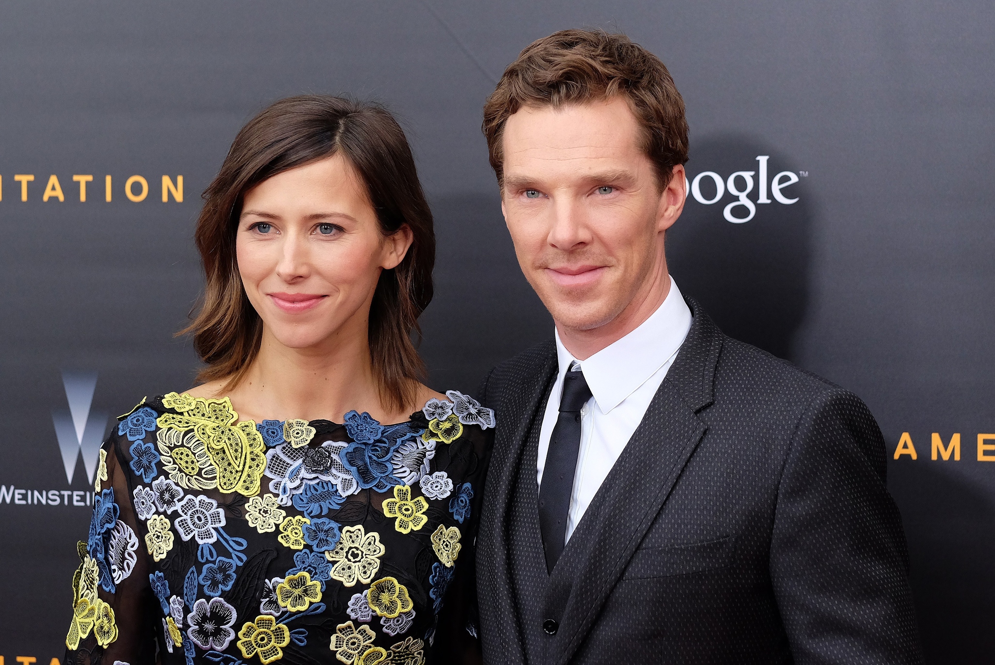 Benedict Cumberbatch and Sophie Hunter at event of The Imitation Game (2014)