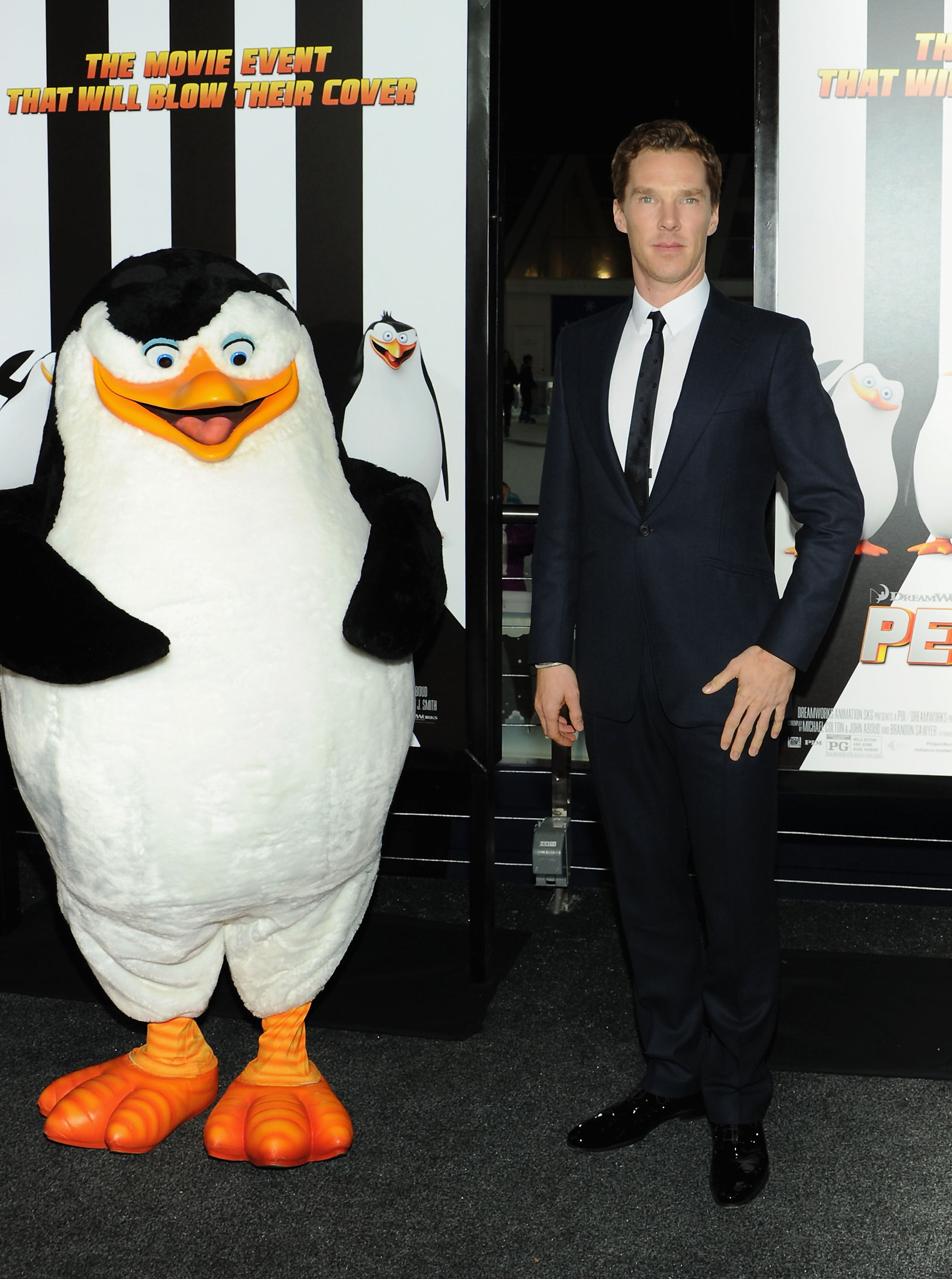 Benedict Cumberbatch at event of Penguins of Madagascar (2014)