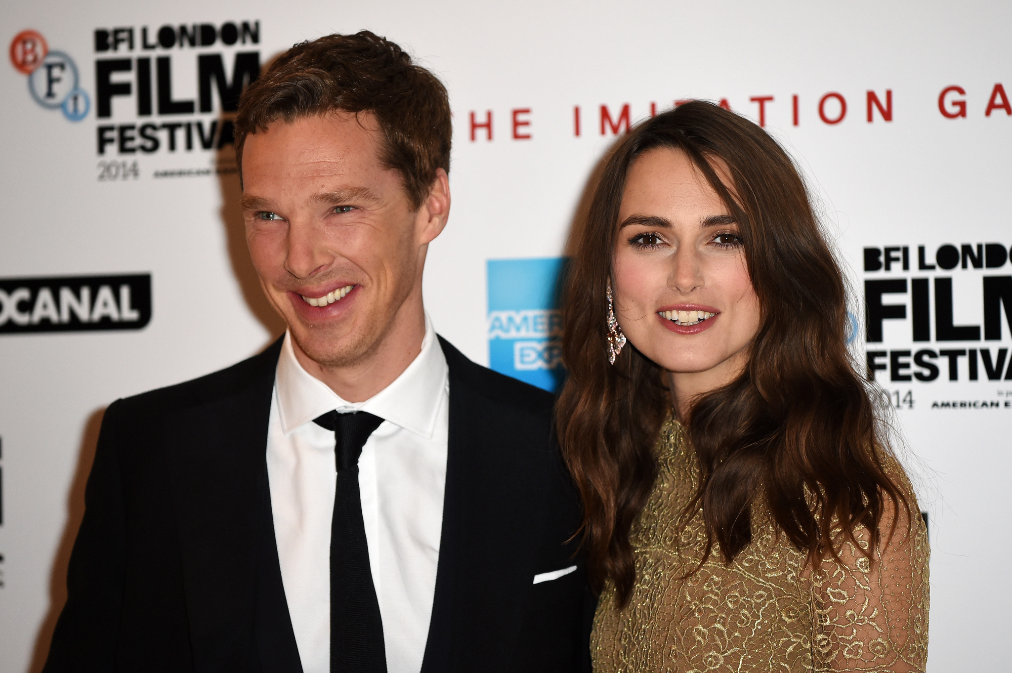 Keira Knightley and Benedict Cumberbatch at event of The Imitation Game (2014)