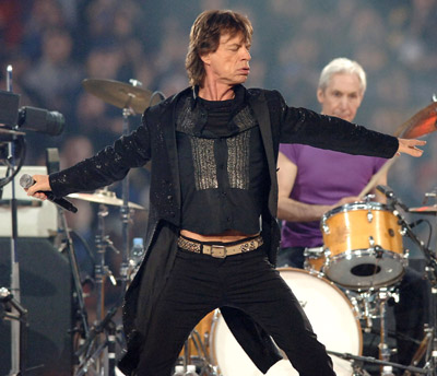 Mick Jagger, Charlie Watts and The Rolling Stones at event of Super Bowl XL (2006)