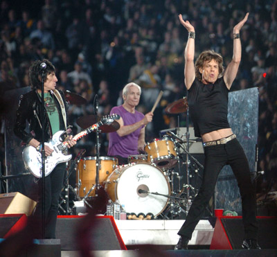 Mick Jagger, Charlie Watts, Ron Wood and The Rolling Stones at event of Super Bowl XL (2006)