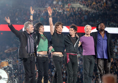 Mick Jagger, Keith Richards, Charlie Watts, Ron Wood and The Rolling Stones at event of Super Bowl XL (2006)