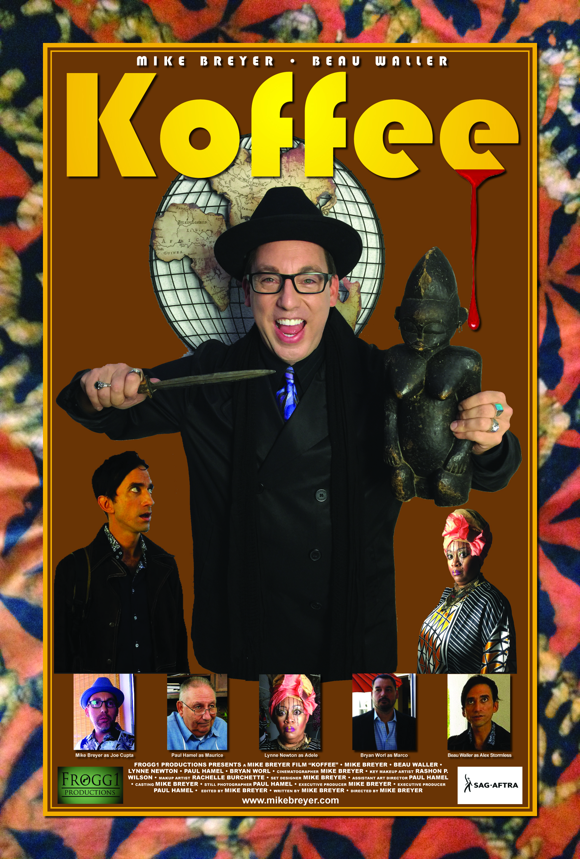 Koffee Movie Poster. Mike Breyer as Joe Cupta.