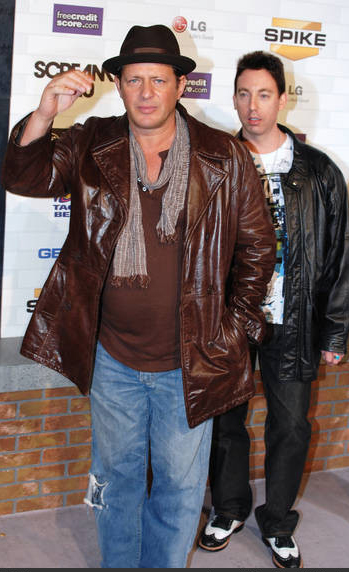 Mike Breyer with Costas Mandylor at the 2010 Scream Awards Red Carpet arrival.