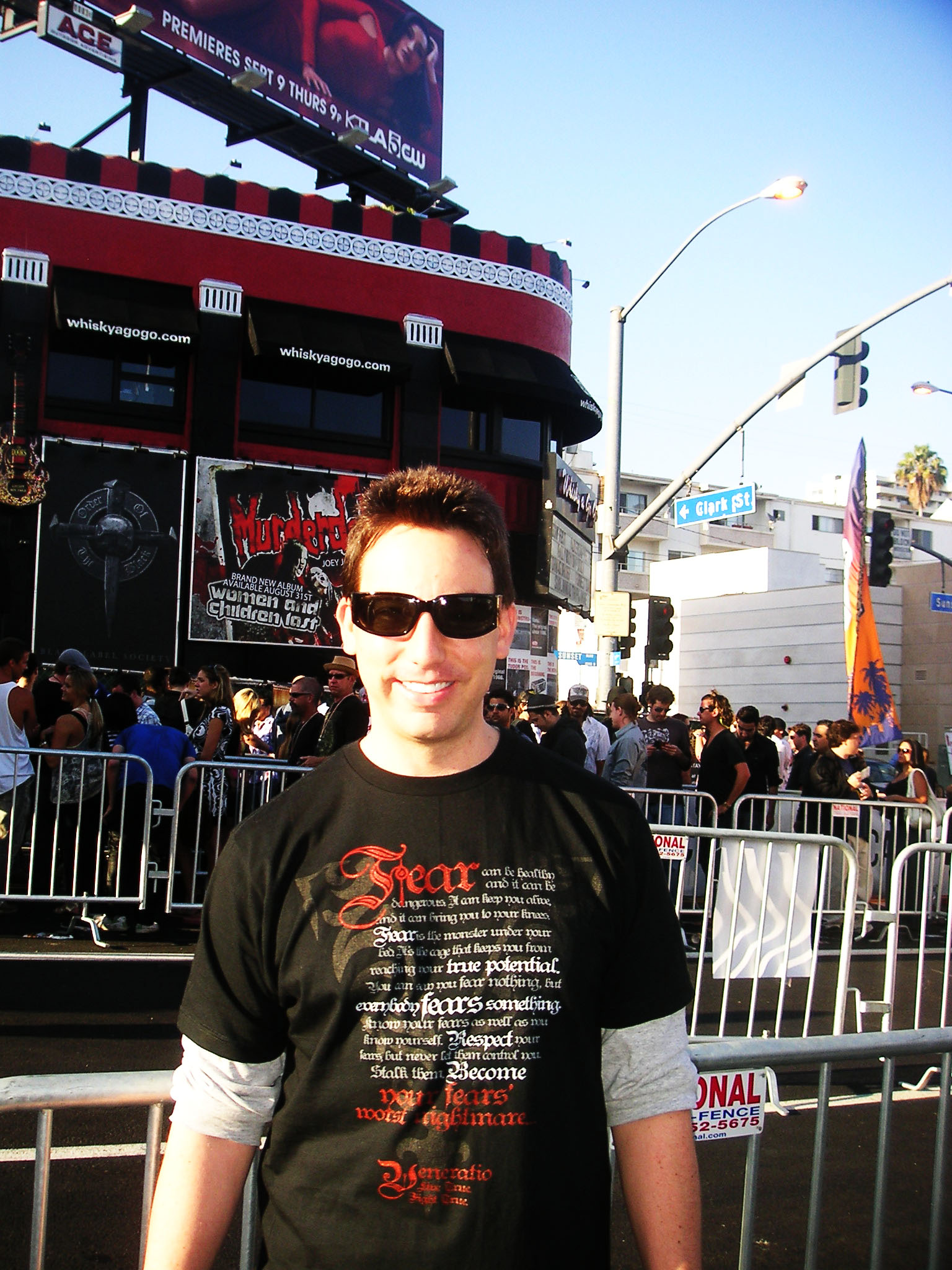 Mike Breyer representing Veneratio at The 2010 Sunset Strip Music Festival.