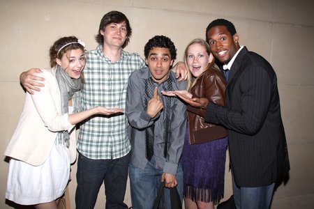 Emmy Party with cast mates from Guiding Light. Bonnie Dennison, Zach Conroy, EJ Bonilla, Caitlin VanZandt, Lawrence Saint-Victor. June 2009