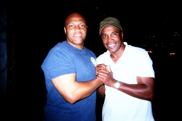 Guy A. Fortt, with Boxing great Sugar Ray Leonard.