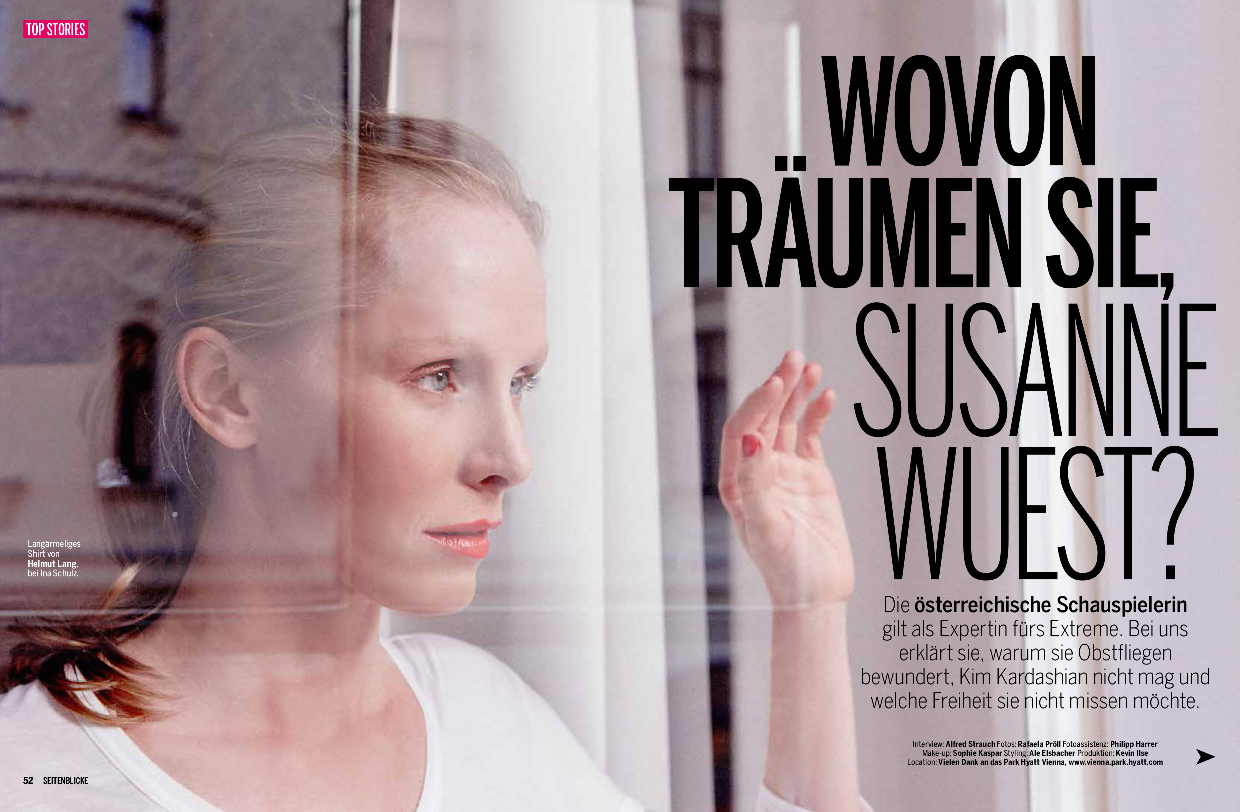 Susanne Wuest, Seitenblicke Magazin 12/2014