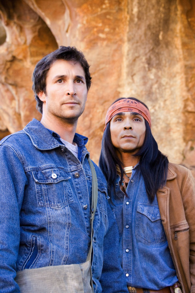 Still of Noah Wyle and Zahn McClarnon in The Librarian: Return to King Solomon's Mines (2006)