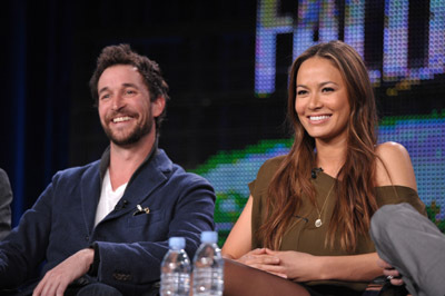 Noah Wyle and Moon Bloodgood