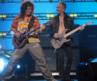 Brian May and Phil Collen