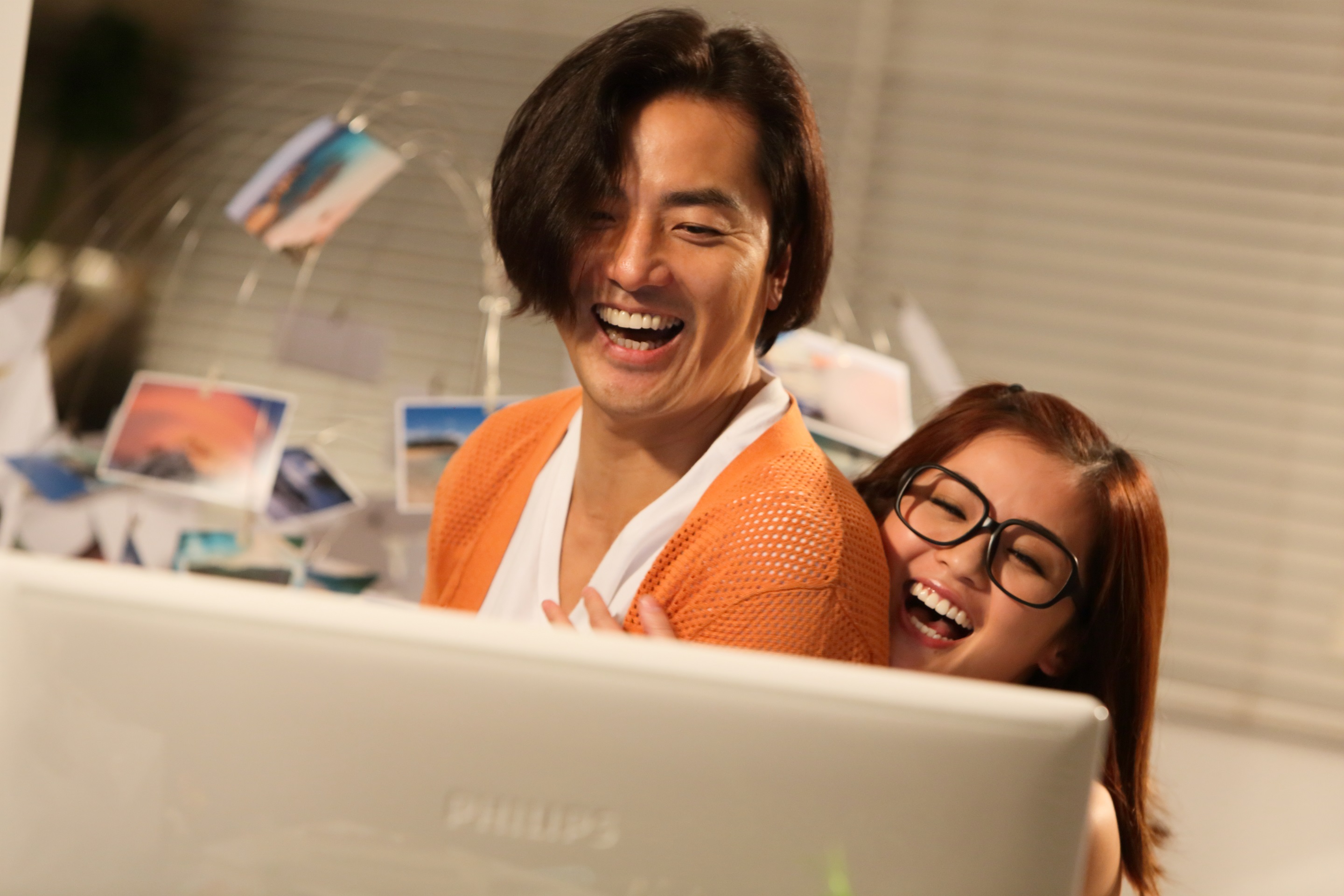 Still of Ekin Cheng and Charlene Choi in Wo lao gong m sheng xing (2012)