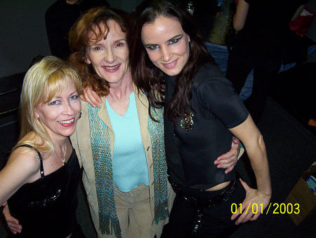 Laura Alber, Glenis Batley and Juliette Lewis at the Whisky NYE