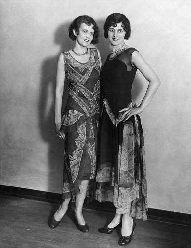 Marie Deauville (right) circa 1920s