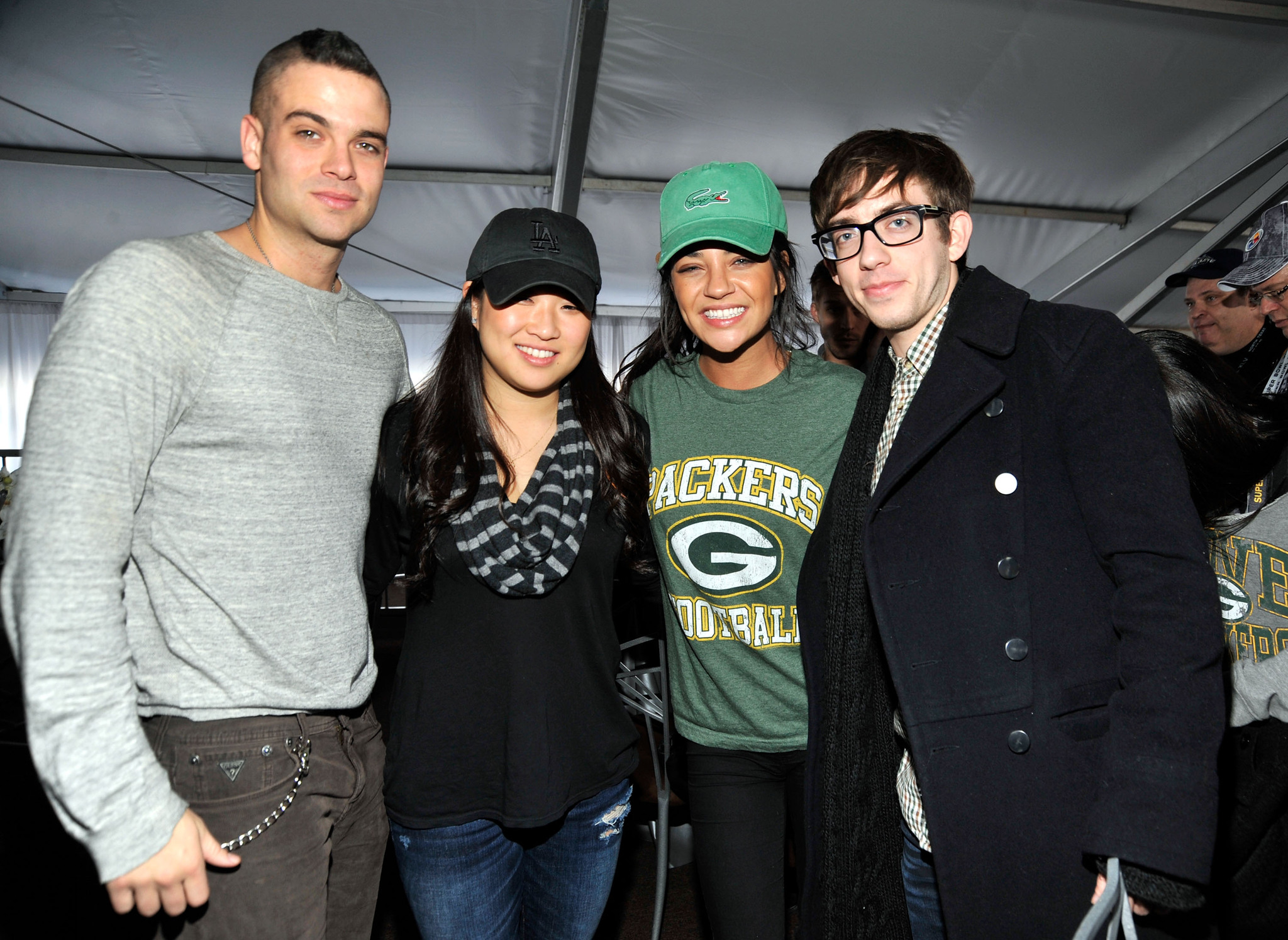 Mark Salling, Jessica Szohr, Kevin McHale and Jenna Ushkowitz