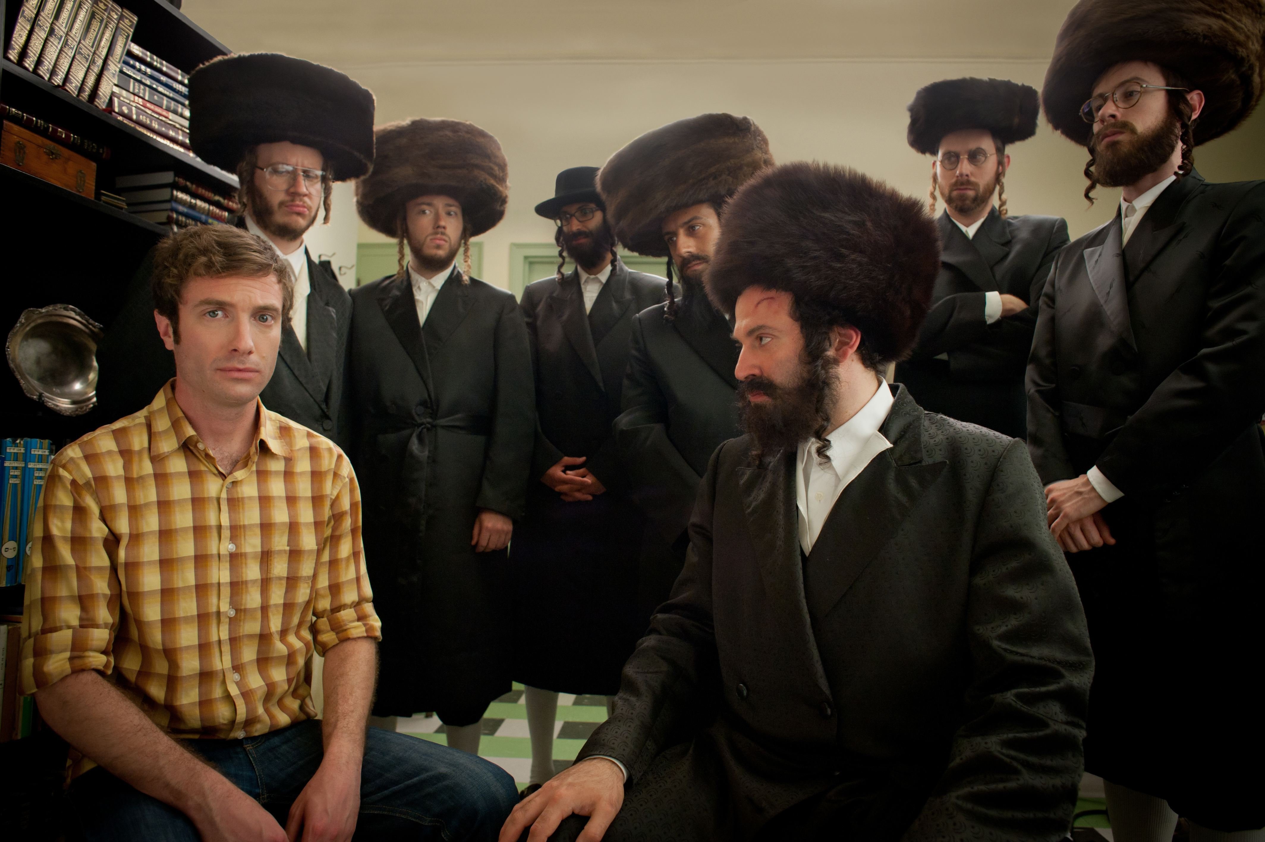 Howard Bilerman, Jacob Tierney and Dan Beirne in Sorry, Rabbi (2011)