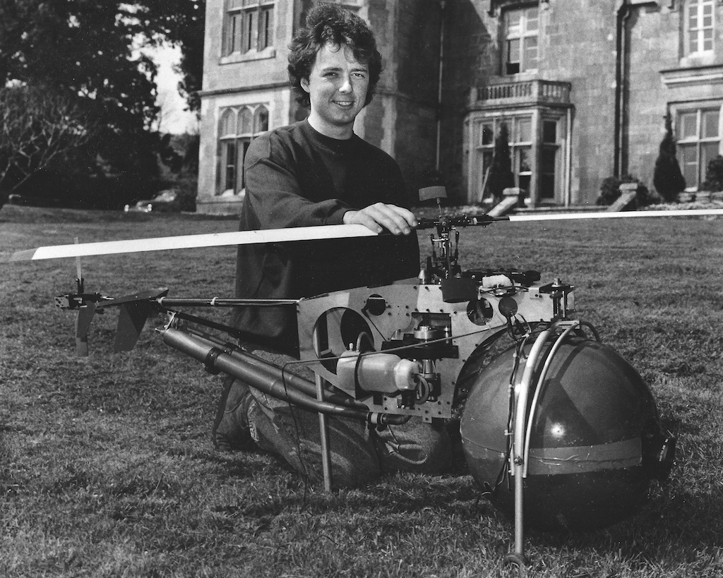 Gifford Hooper with first helicopter ready for film work