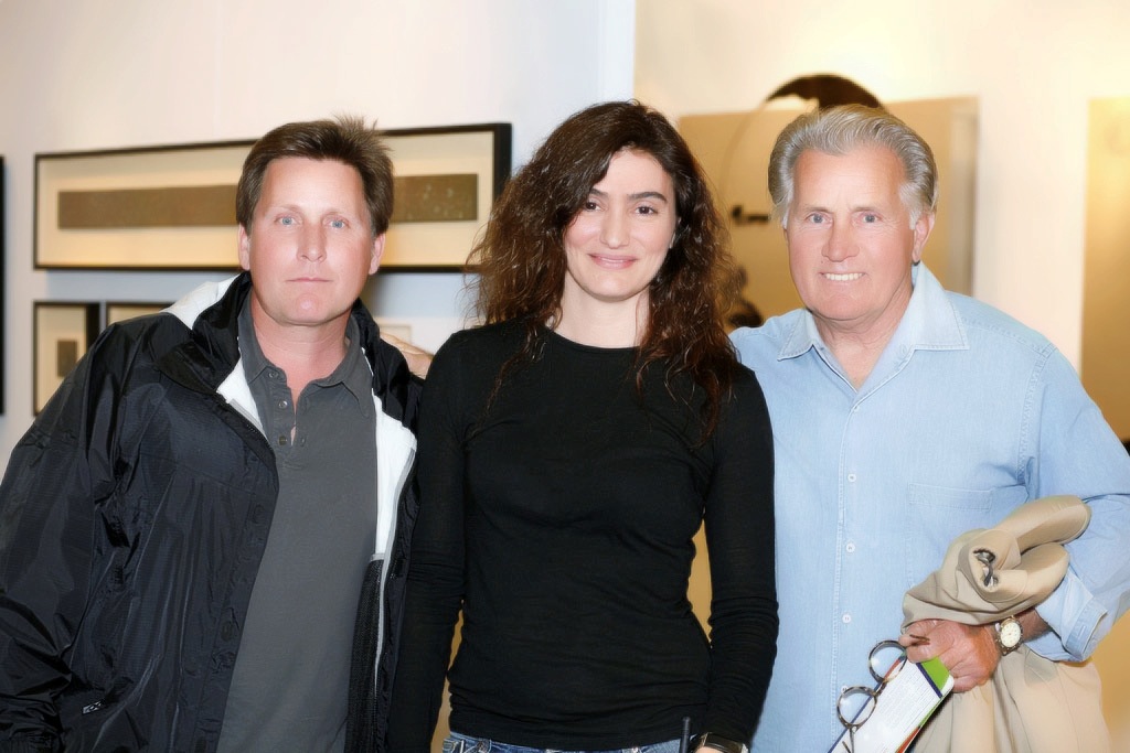Los Angeles Art Show Emilio Estevez, Kassandra Voyagis & Martin Sheen