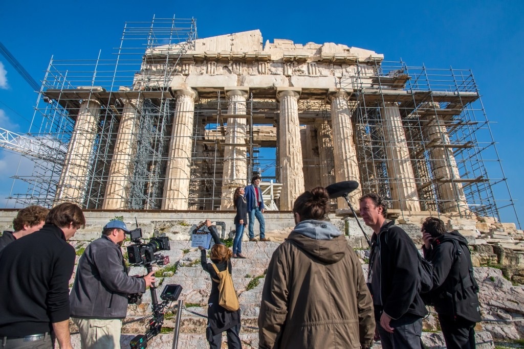 Kassandra Voyagis , George Corraface: Promakhos Behind the Scenes: Filming on the Acropolis on 5 January 2014