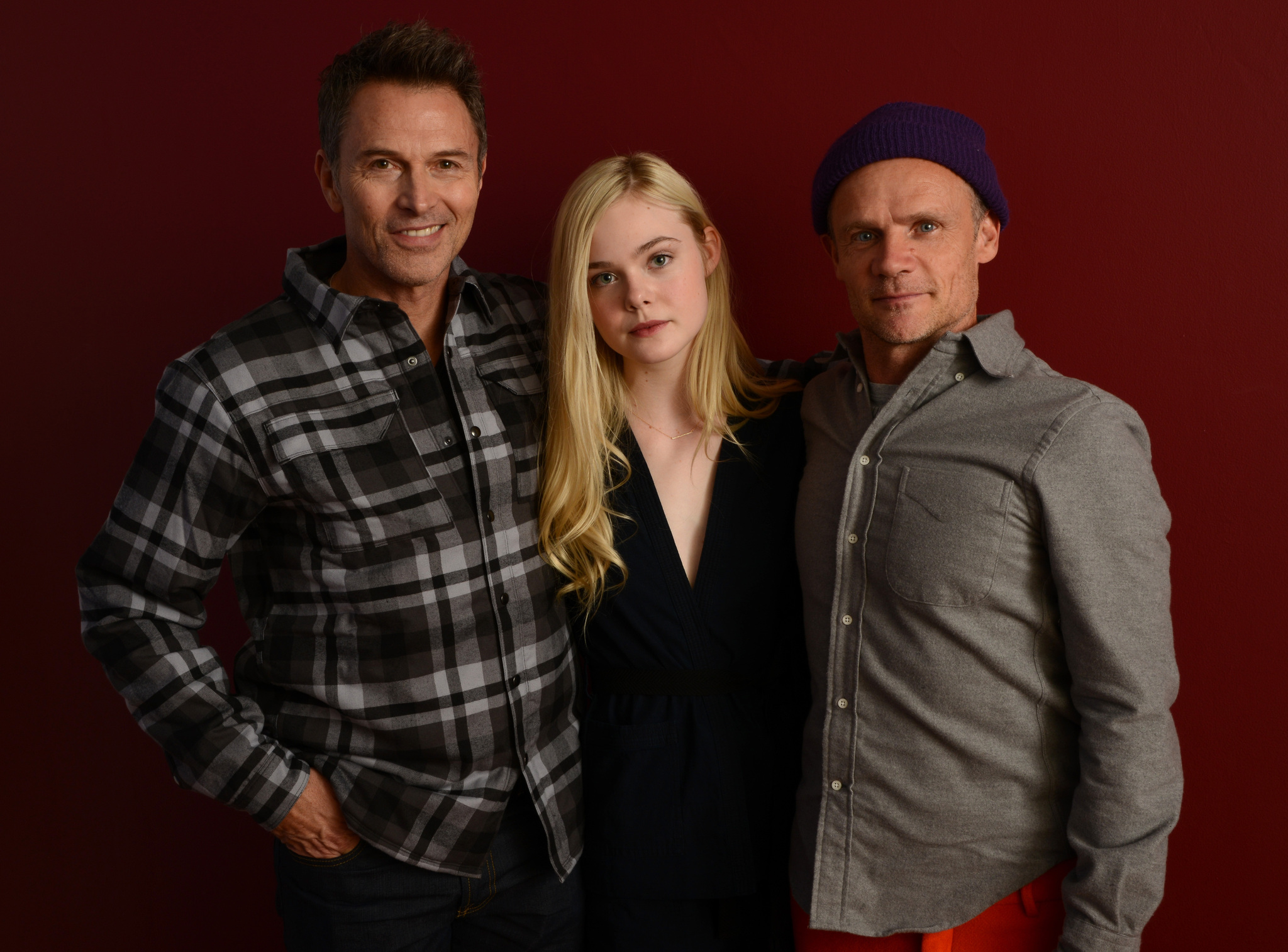 Flea, Elle Fanning and Timothy Daly