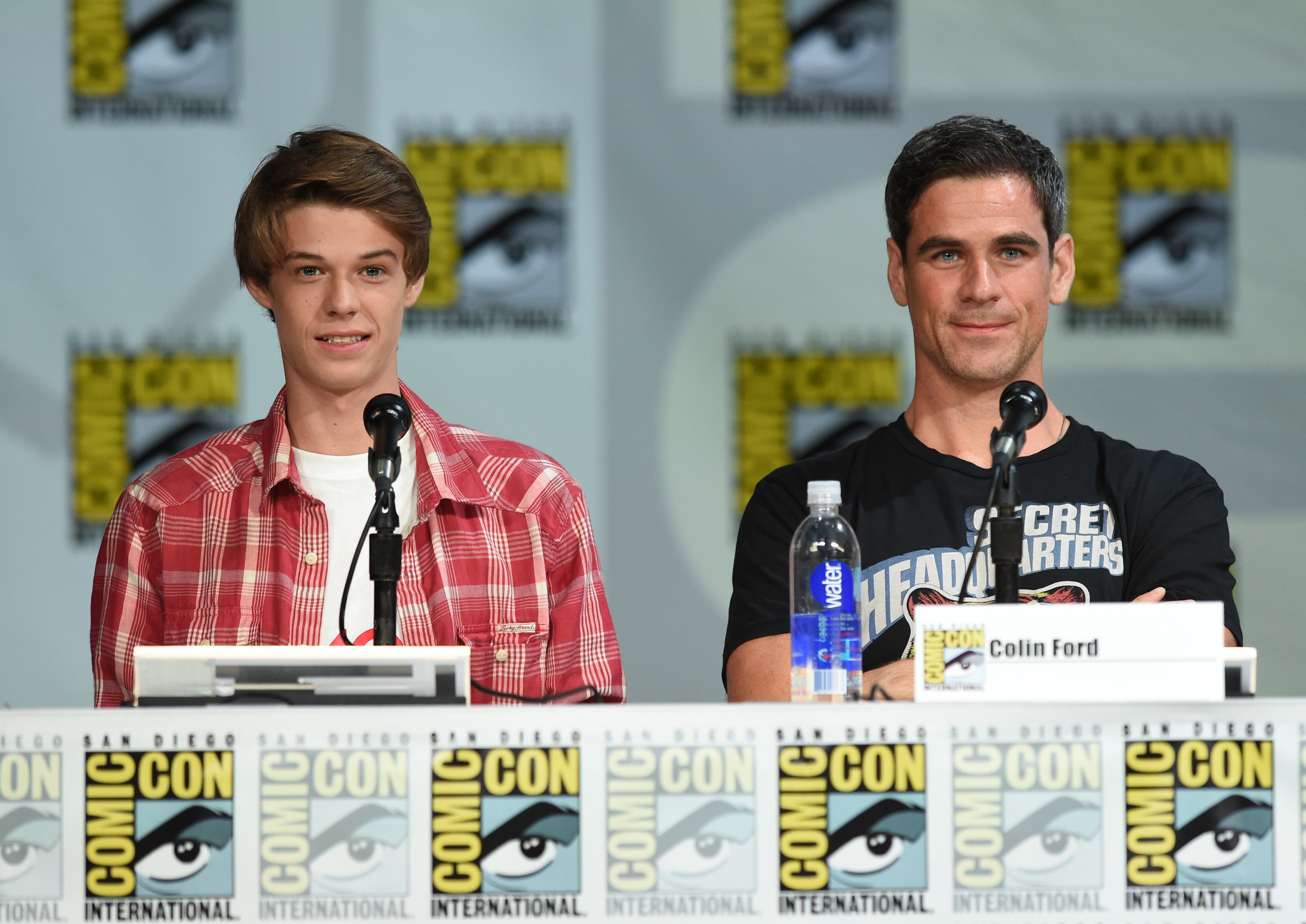 Eddie Cahill and Colin Ford at event of Under the Dome (2013)