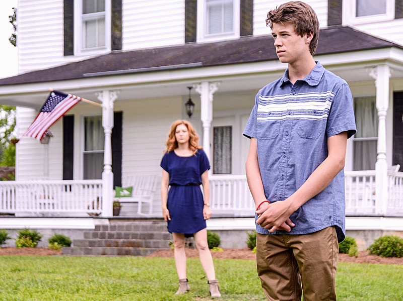 Still of Rachelle Lefevre and Colin Ford in Under the Dome (2013)
