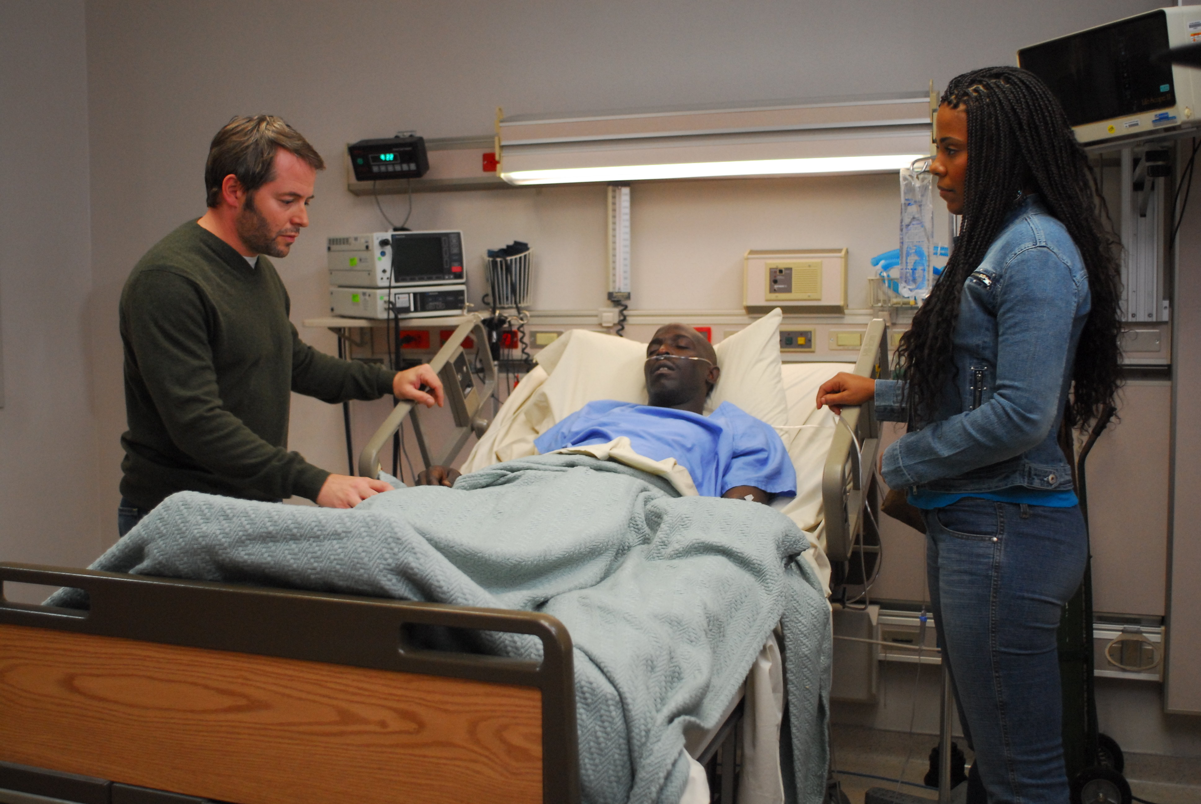 Matthew Broderick, Sanaa Lathan and Michael Kenneth Williams in Wonderful World (2009)