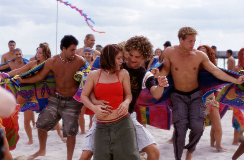 Still of Kelly Clarkson and Justin Guarini in From Justin to Kelly (2003)