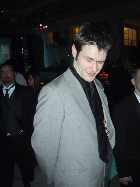 Matthew Lindahl at the Monsters Inc. wrap party, Oct. 2001.