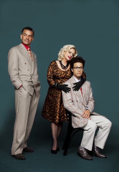 as Carlos with parents (Brian Stokes Mitchell as Ivan and Patti LuPone as Lucia) in Women on the Verge of a Nervous Breakdown