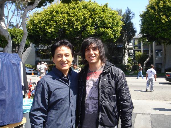 Jackie Chan with Jamisin Matthews