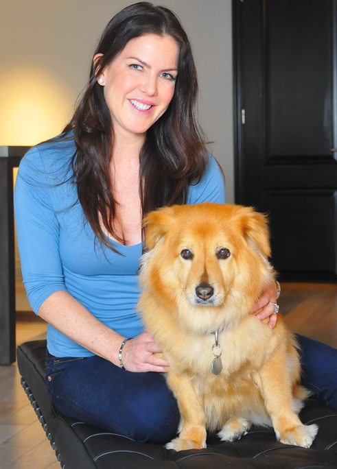 Beverly Hills Courier Rescue Dog of the Week columnist Kira Lorsch with adopted rescue dog daughter Mindy.