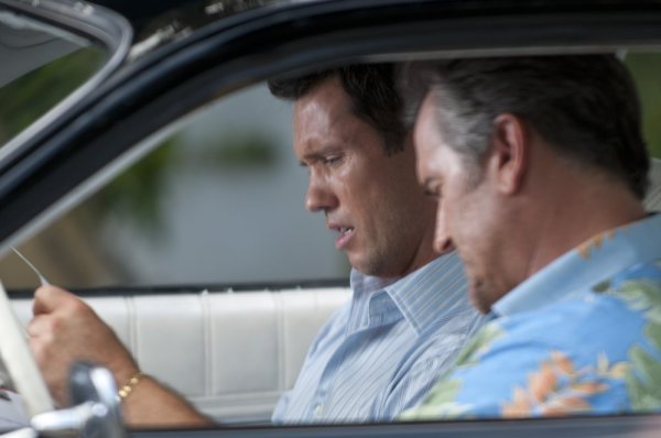 Still of Bruce Campbell and Jeffrey Donovan in Vilko bilietas (2007)