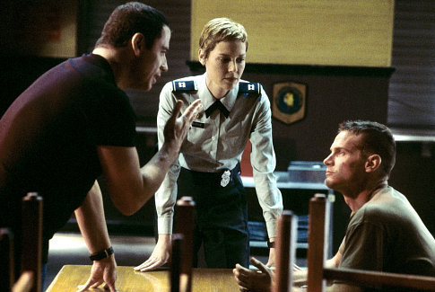 Still of John Travolta, Connie Nielsen and Brian Van Holt in Basic (2003)