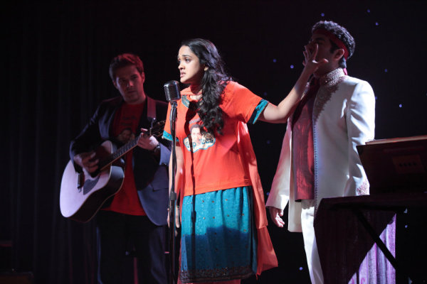 Still of Parvesh Cheena, Anisha Nagarajan and Ben Rappaport in Outsourced (2010)