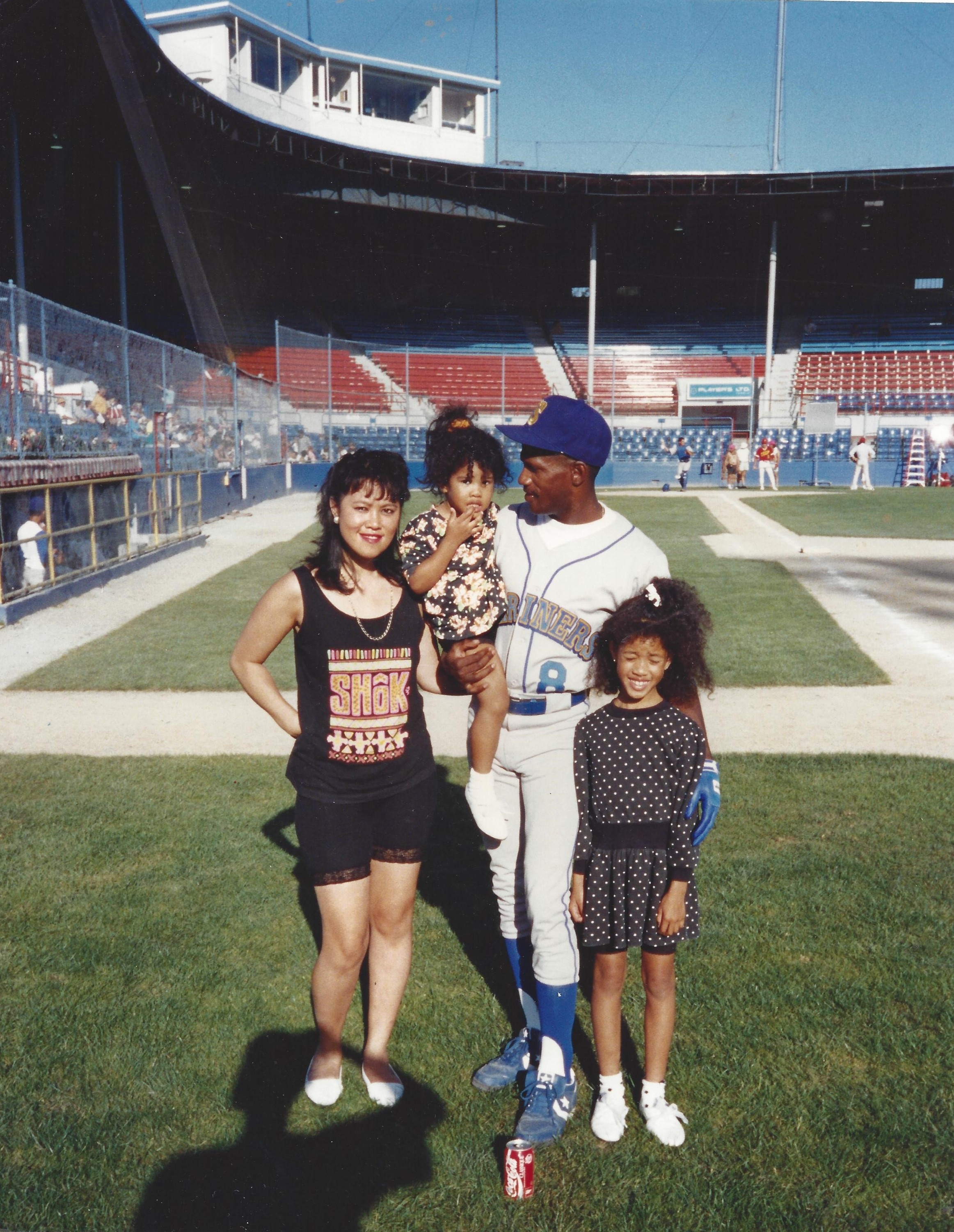 Me and my Fam at the Seattle Mariners tryout. Just kidding! I was working on the movie 