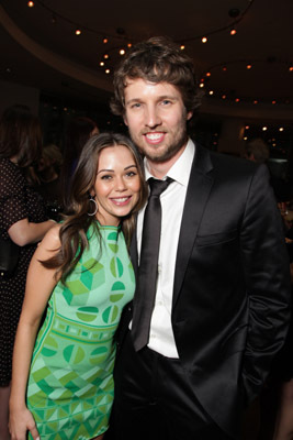 Alexis Dziena and Jon Heder at event of When in Rome (2010)