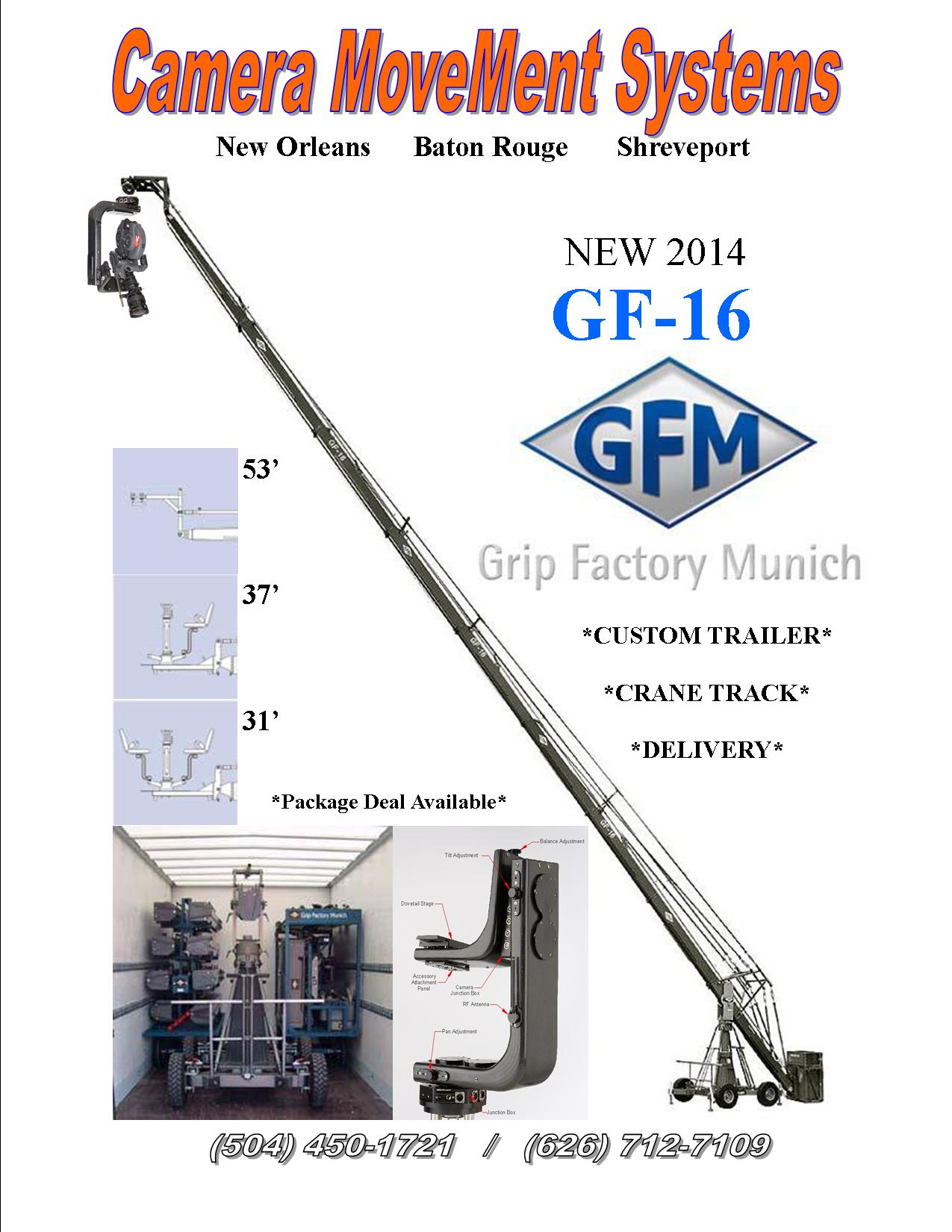 Iron Grip, LLC New GF-16 Camera Crane