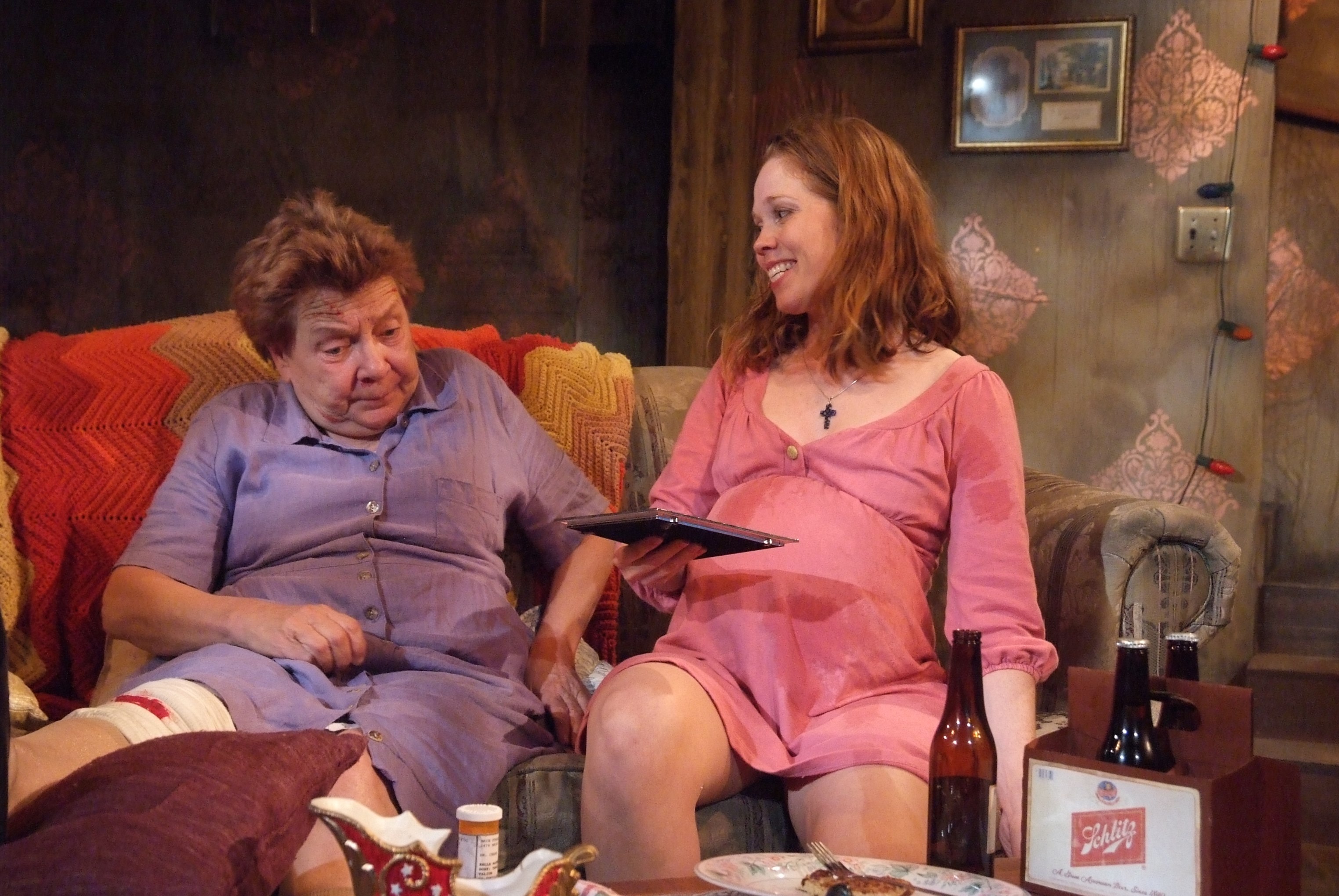Sandy Martin and Virginia Newcomb in The Fountain Theatre's A House Not Meant To Stand by TN Williams.