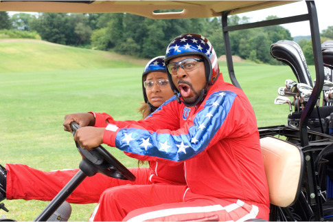 Still of Martin Lawrence and Raven-Symoné in College Road Trip (2008)