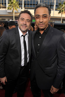 Jeffrey Dean Morgan and Sylvain White at event of The Losers (2010)