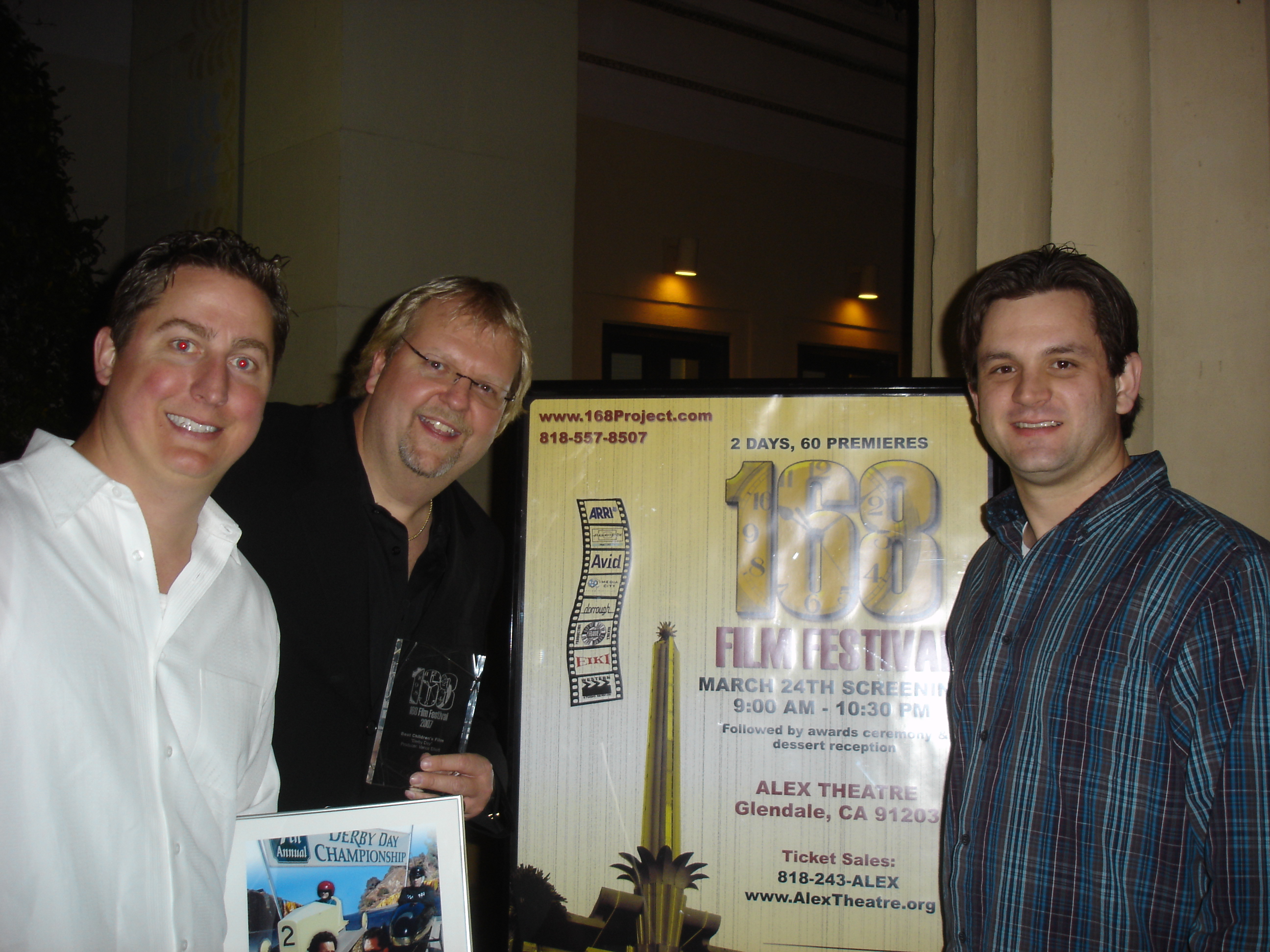 Vance J. Elliott, John David Dick and Sean Robert Olson at the 168 Film Festival