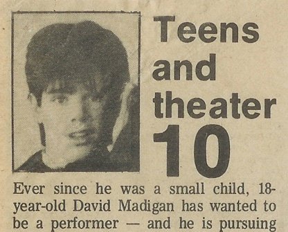 David-Michael Madigan at 18.