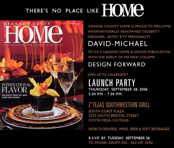 New design column launch for David-Michael Madigan.