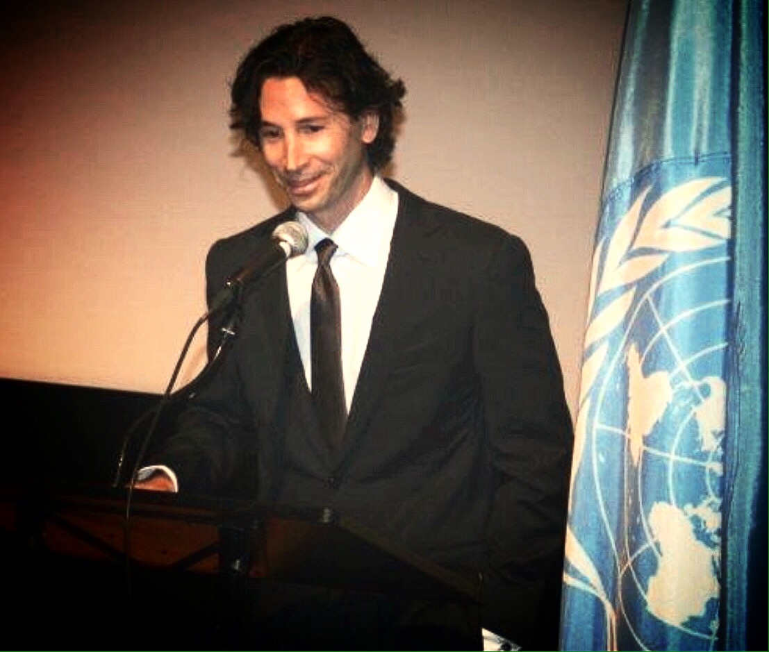 Ronald Krauss speaking at the United Nations on the anniversary of September 11