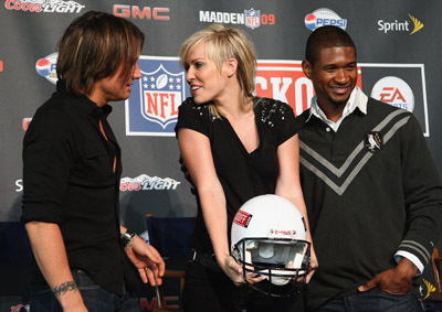 Usher Raymond, Keith Urban and Natasha Bedingfield