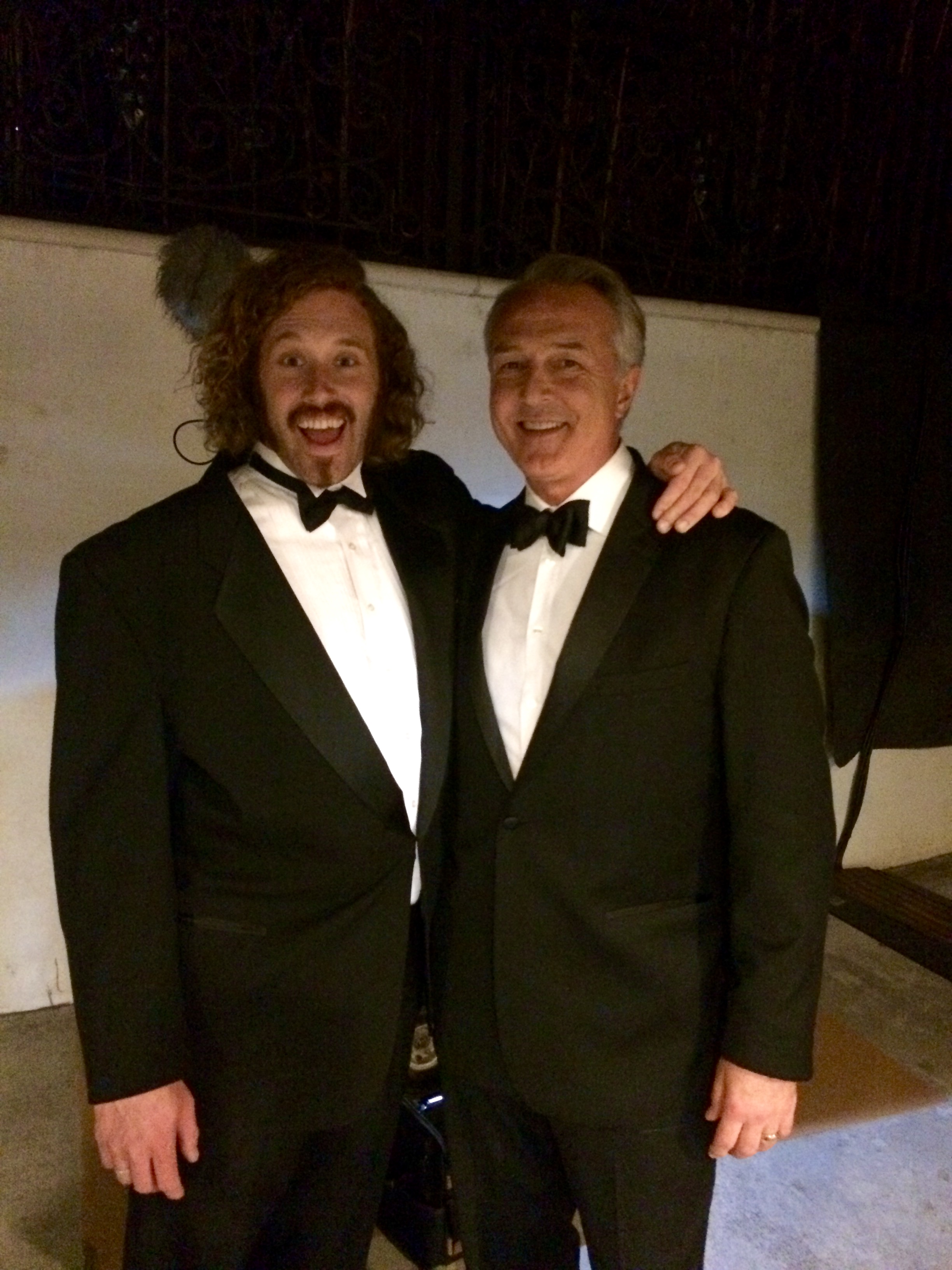 TJ Miller & Dar Dixon on the set of HBO's Silicon Valley.